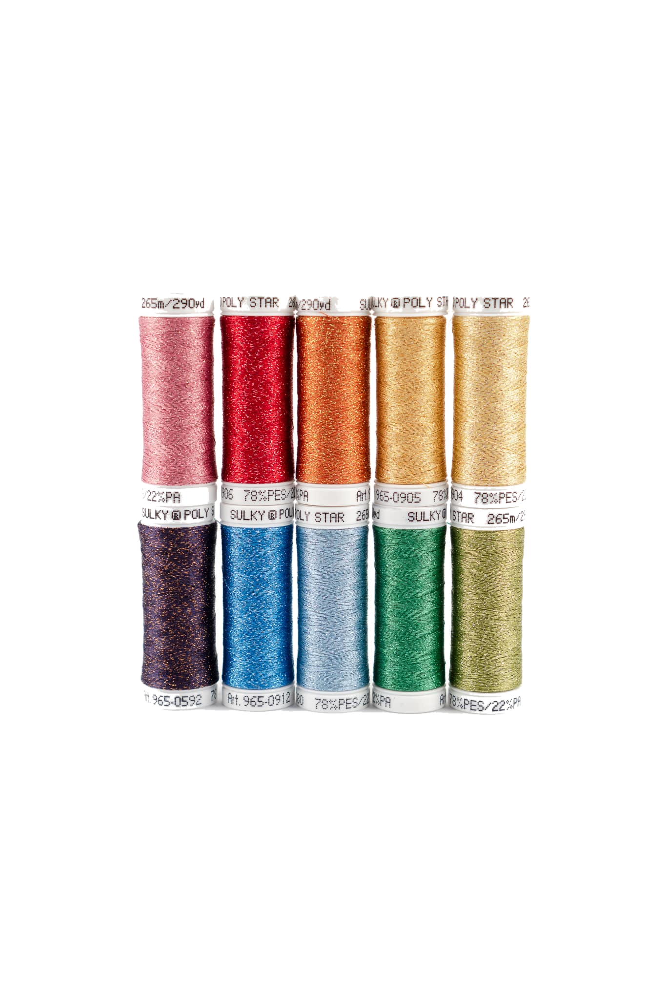 Sulky Stickgarn Set Poly Sparkle – 10x 265m in product view
