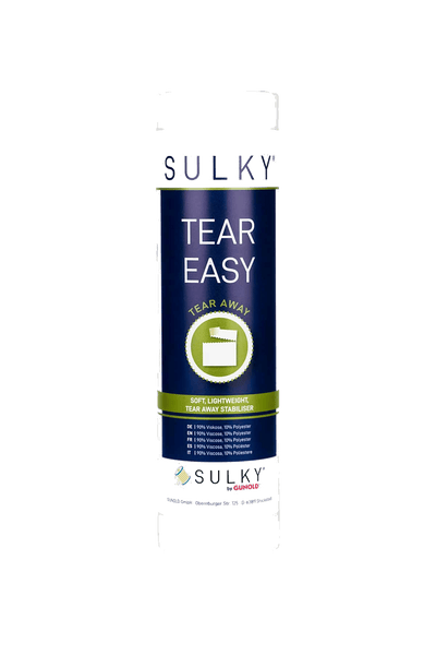 Sulky Tear Easy – dünnes Reißvlies für nicht-dehnbare Stoffe, vue du produit