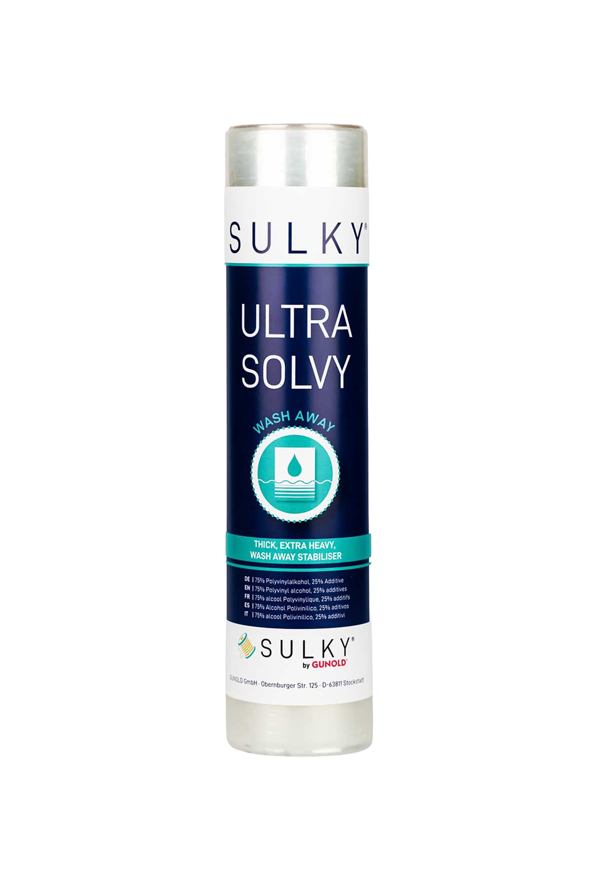 Sulky Ultra Solvy – dicke, wasserlösliche Stickfolie in Produktansicht