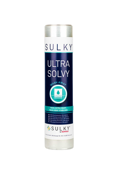 Sulky Ultra Solvy – dicke, wasserlösliche Stickfolie in Produktansicht