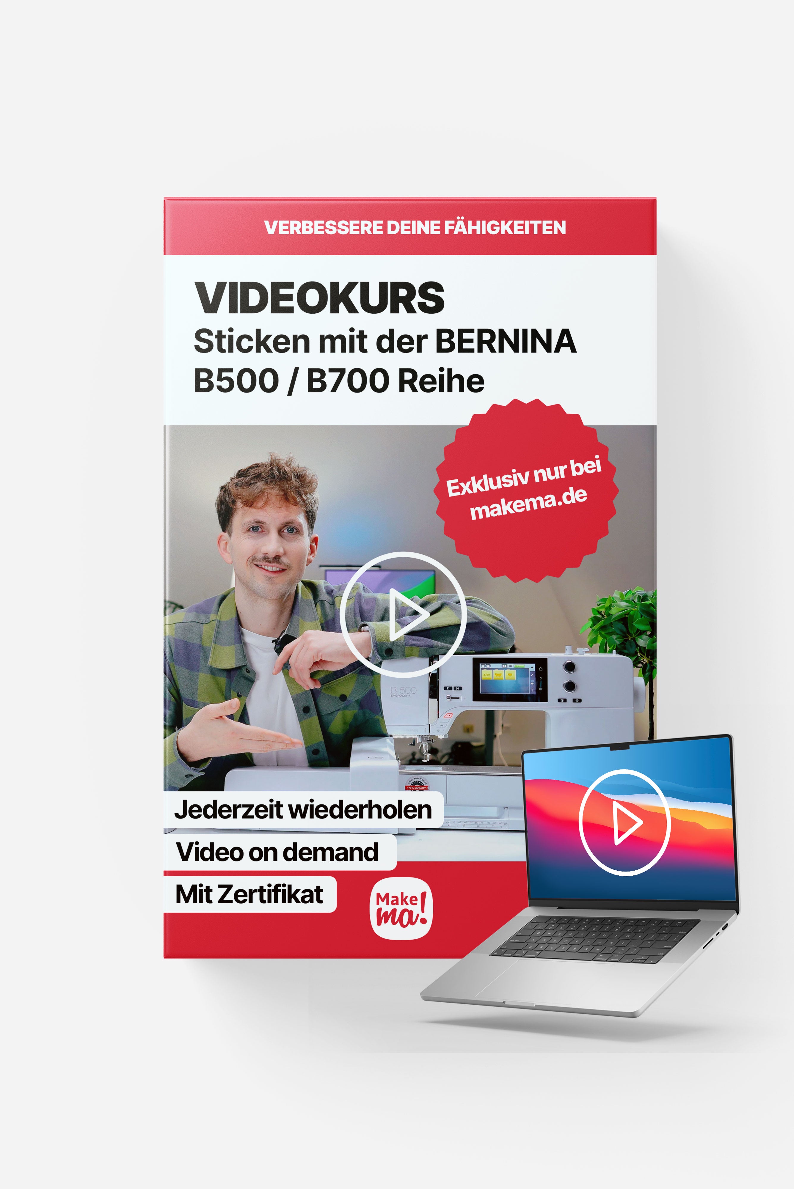 Videokurs für Stickmaschine Bernina B500 / B700 Reihe