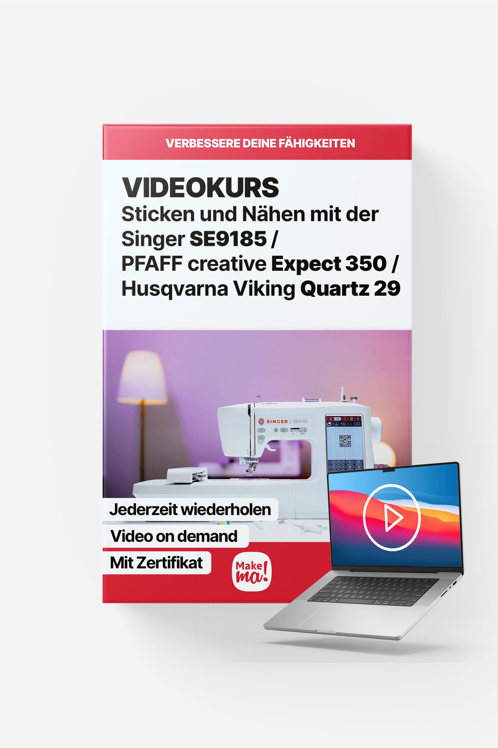 Videokurs Singer SE9185 / PFAFF creative expect 350 / Husqvarna VIKING Quartz 29