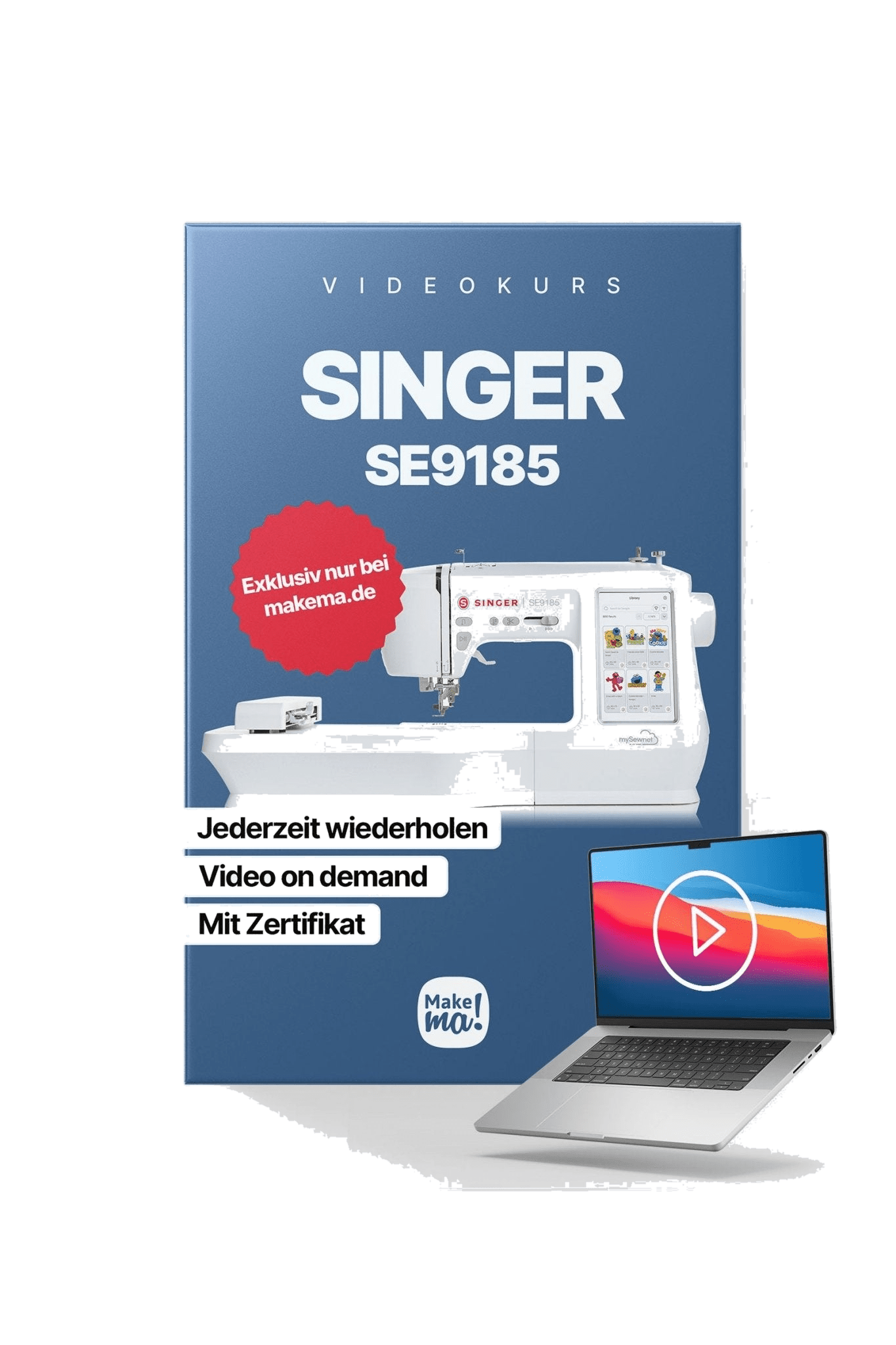 Videokurs Singer SE9185 / PFAFF creative expect 350 / Husqvarna VIKING Quartz 29, vue du produit