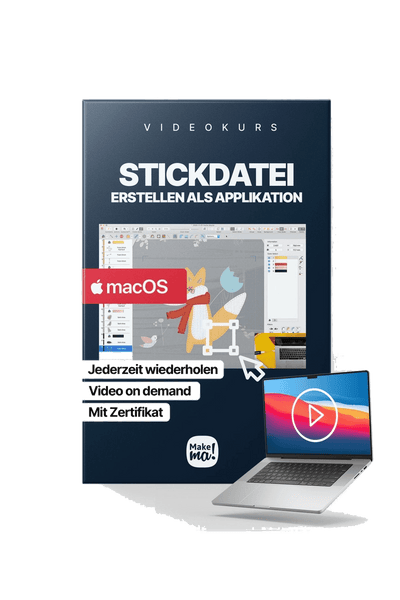 Videokurs: Stickdatei erstellen Applikation (MAC) in product view