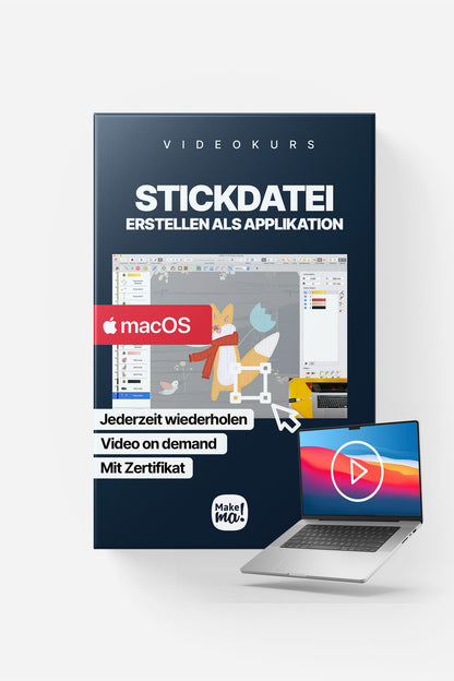 Videokurs Stickdatei erstellen als Applikation