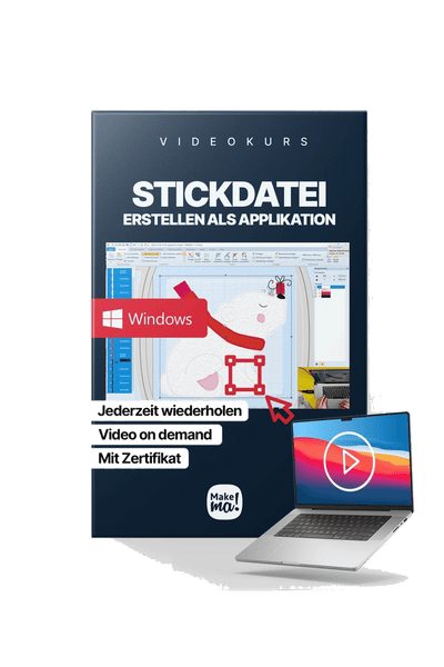 Videokurs: Stickdatei erstellen Applikation (WINDOWS PC) in product view