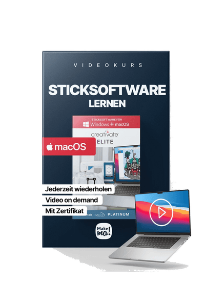 Videokurs zu PREMIER+ 2 ULTRA / mySewnet Platinum / creativate Elite für  Mac in product view