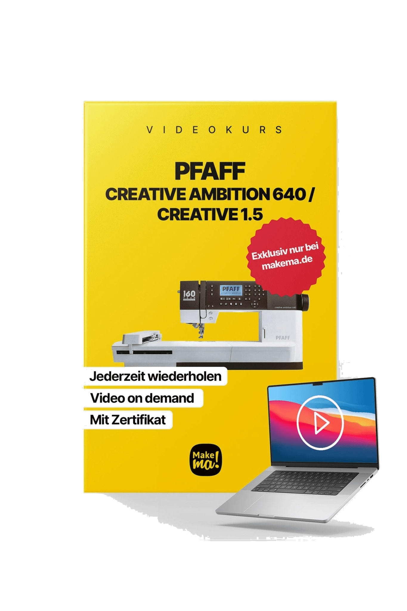 Videokurs zur PFAFF creative ambition 640 / PFAFF creative 1.5 in product view