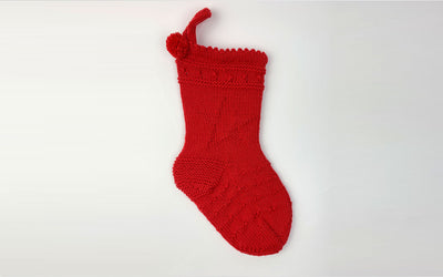 Weihnachtssocke stricken