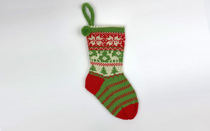 Weihnachtssocke stricken