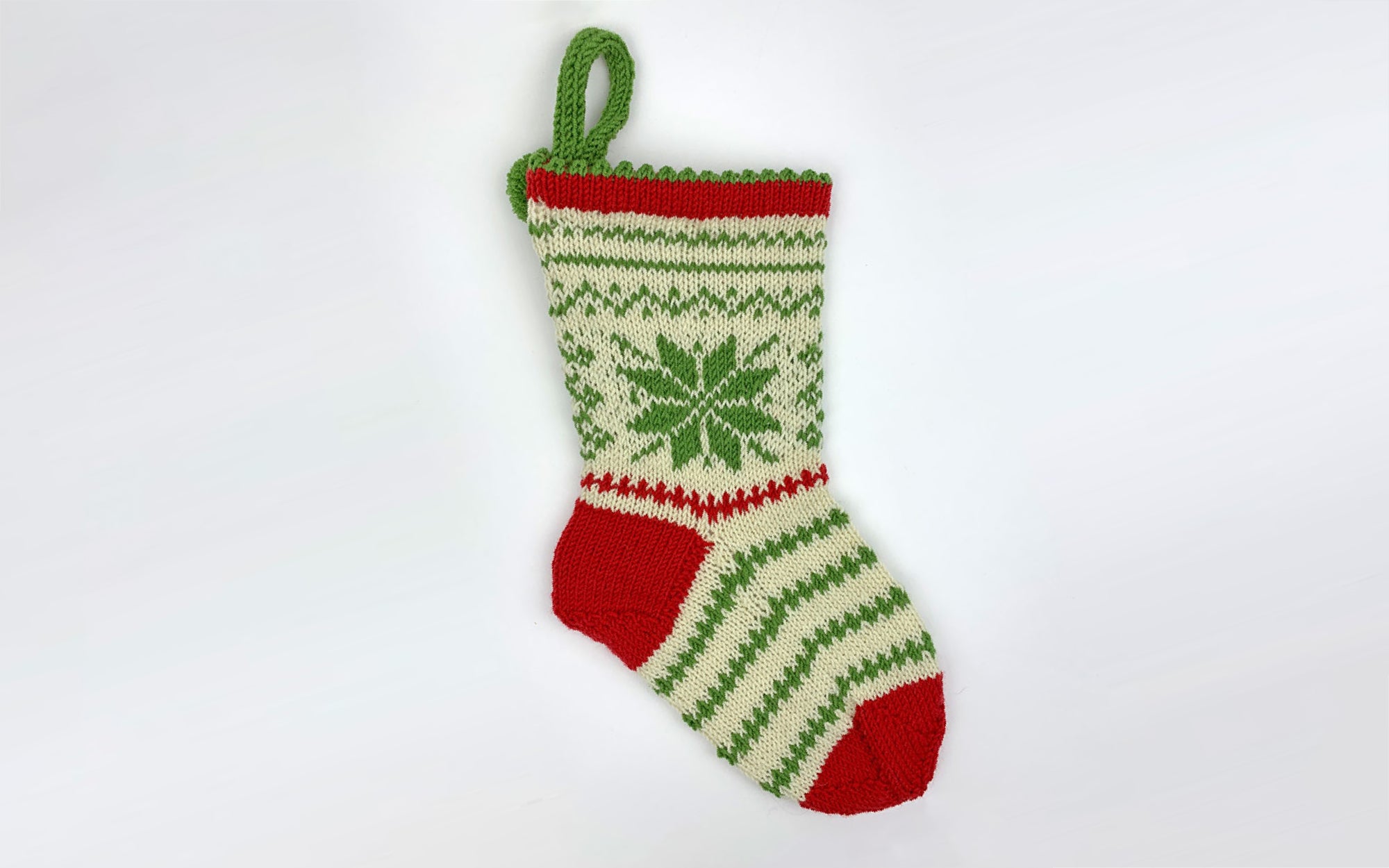 Weihnachtssocke stricken