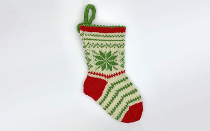 Weihnachtssocke stricken