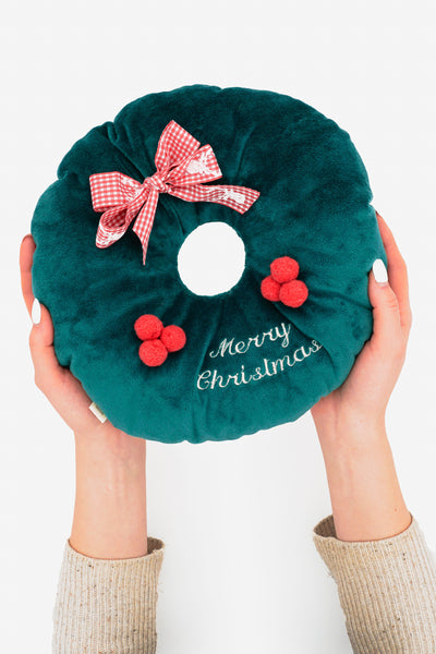 Schnittmuster Weihnachtskranz: Kissen selber nähen