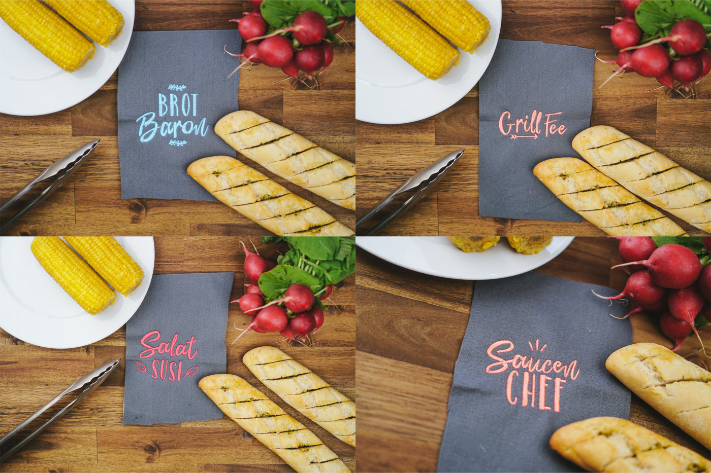 Stickdateien Grillen SET