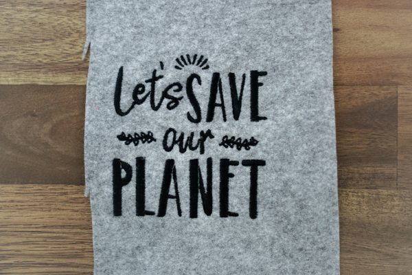 Stickdatei »Let's save our Planet«