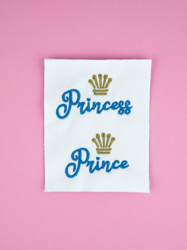 Stickdateien Set: Princess und Prince