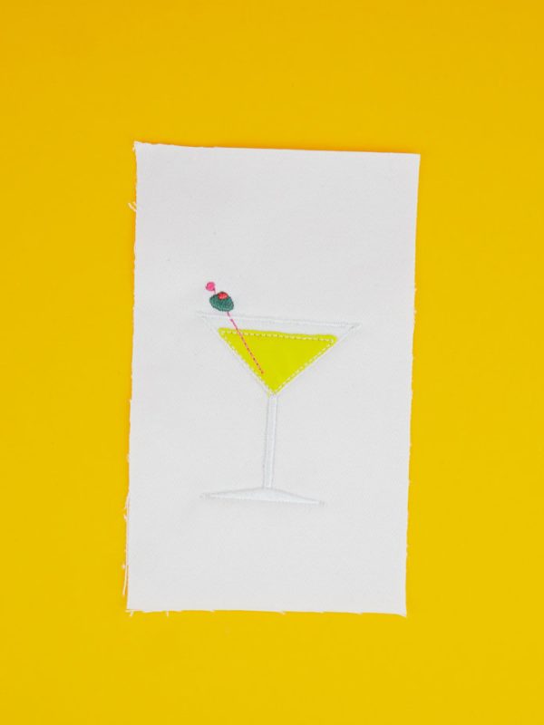 Stickdatei Cocktail Martini
