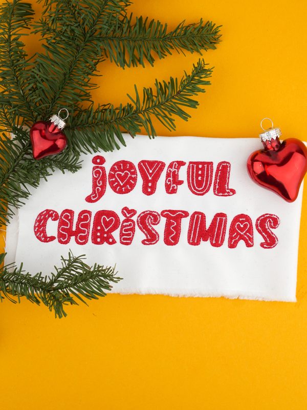 Stickdatei zum Thema Weihnachten (Joyful Christmas)