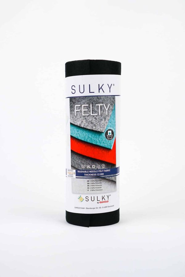 Sulky Felty Stickfilz in schwarz