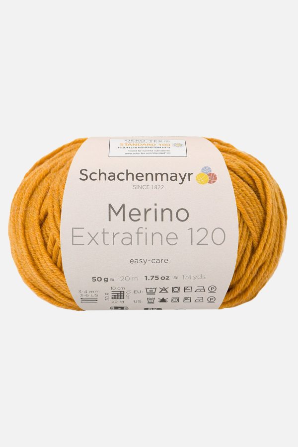 Handstrickgarn »Merino Extrafine 120« von Schachenmayr in Farbe orange (00126)