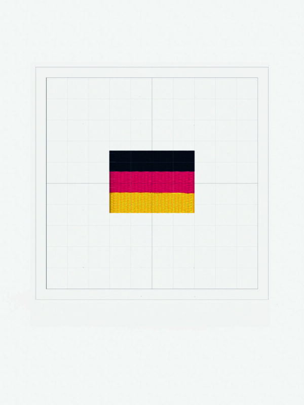 Stickdatei Flagge Deutschland (zur EM)